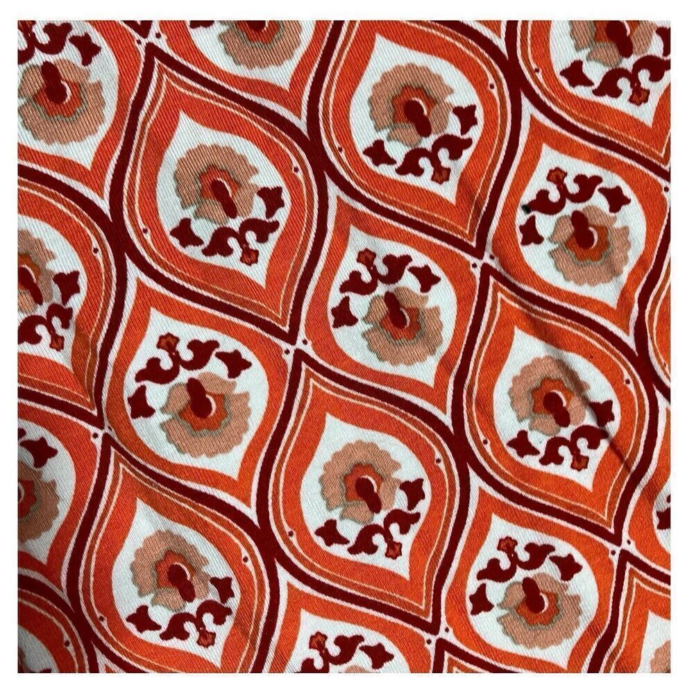 Boden Dress Women’s 6 Geometric Print Jersey Short Sleeve Orange - Picture 11 of 11